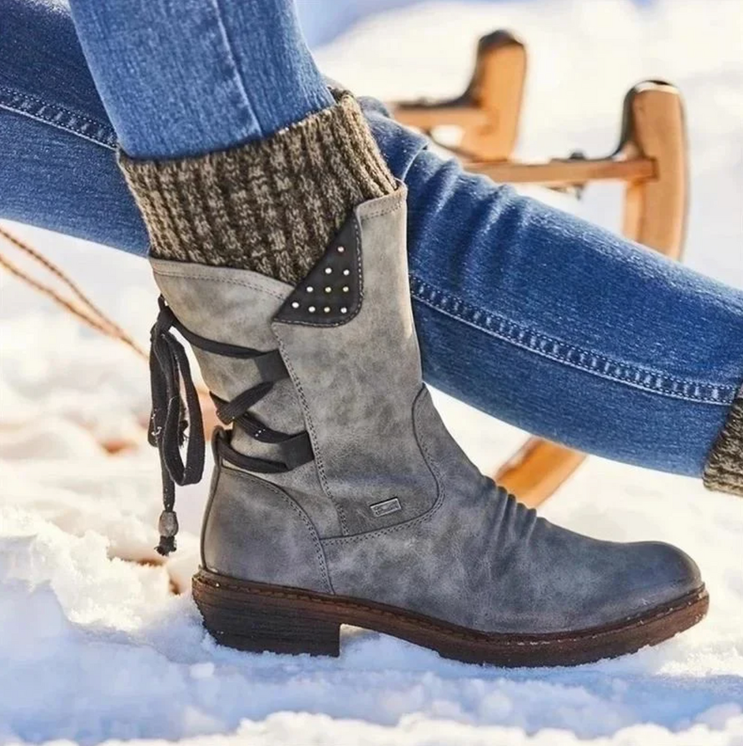 Julie | Bottes d'hiver en Laine avec Soutien Orthopédique pour le bas du dos