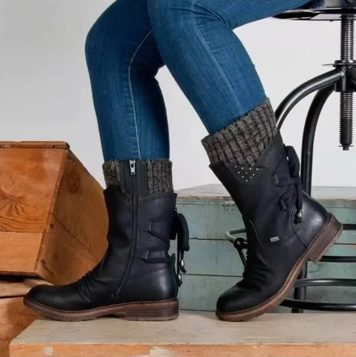 Julie | Bottes d'hiver en Laine avec Soutien Orthopédique pour le bas du dos