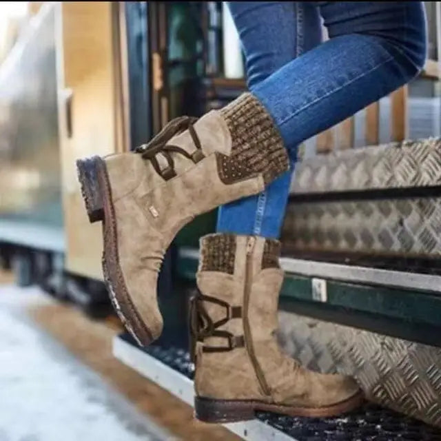 Julia | Bottes d'hiver en Laine avec Soutien Orthopédique pour le bas du dos