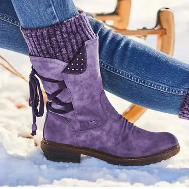 Julie | Bottes d'hiver en Laine avec Soutien Orthopédique pour le bas du dos