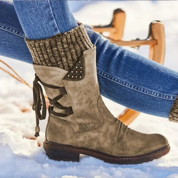 Julie | Bottes d'hiver en Laine avec Soutien Orthopédique pour le bas du dos