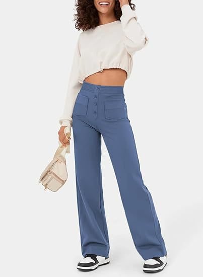 Blythe | Pantalon élastique taille haute | 1+1 GRATUIT